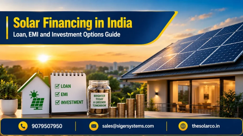 Solar Financing in India Loan, EMI and Investment Options Guide
