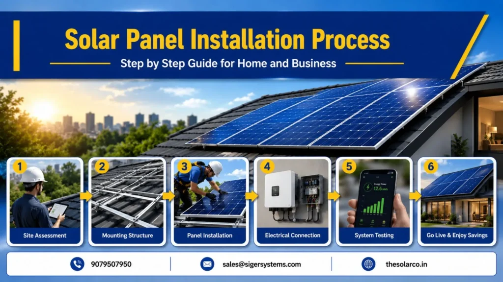 Solar Panel Installation Process: Step by Step Guide for Home and Business