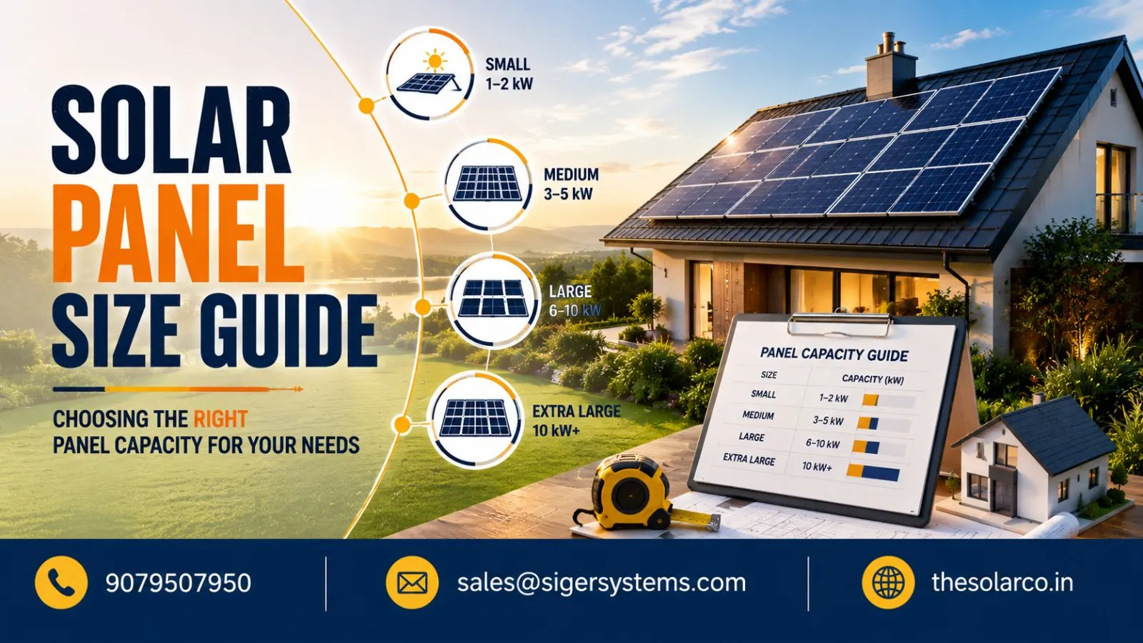 Solar Panel Size Guide: Choosing the Right Panel Capacity for Your Needs