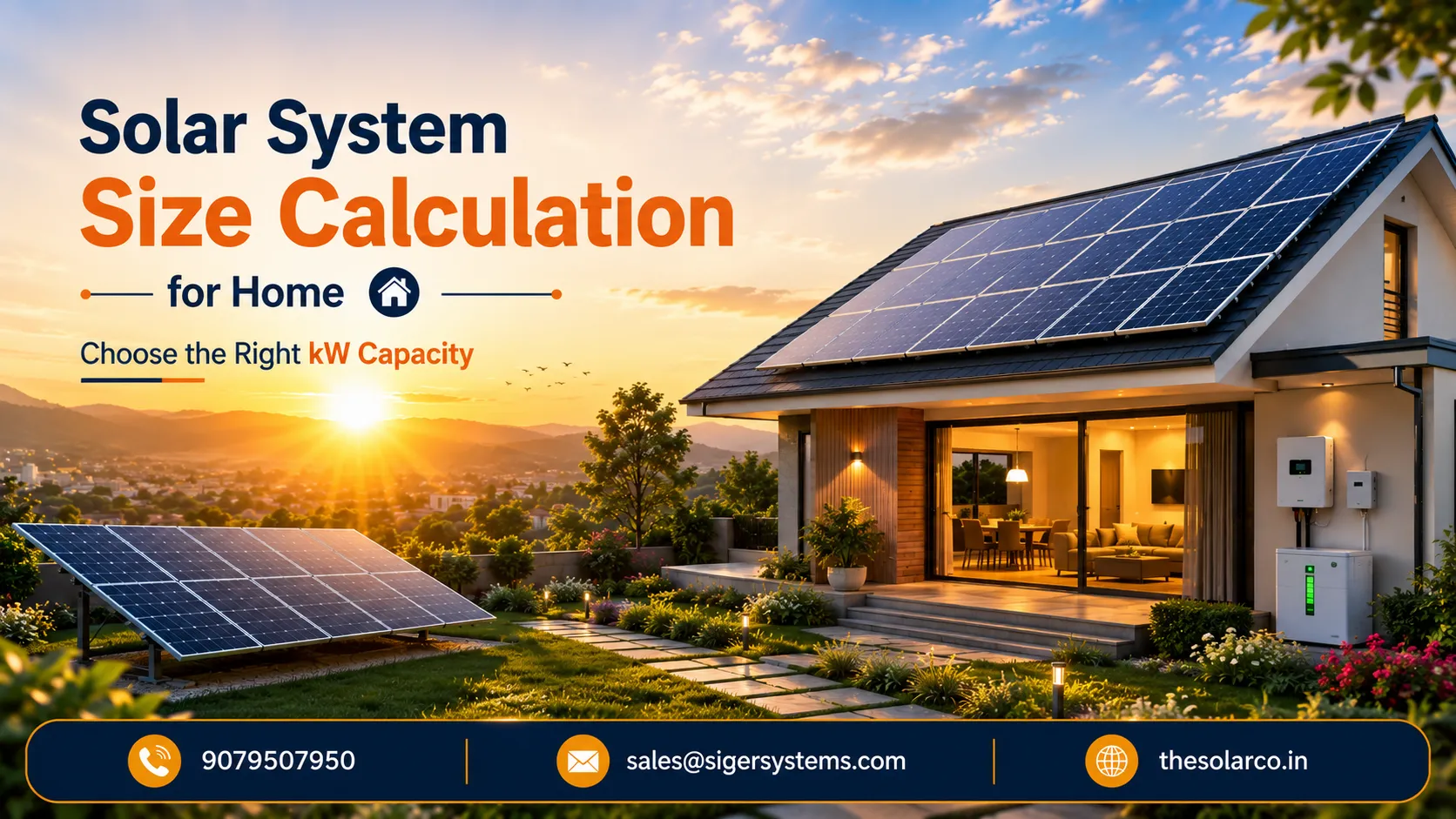 Solar System Size Calculation for Home Choose the Right kW Capacity