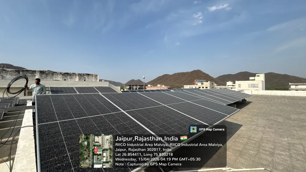Rooftop solar installation