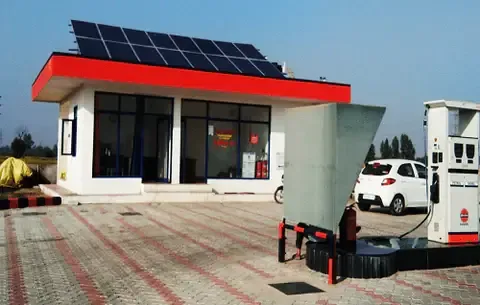Petrol pump solar